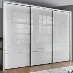 Wohnen Kleiderschränke<Schwebetüren Kleiderschrank mit Glas Front - Ekino