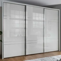 Wohnen Kleiderschränke<Schwebetüren Kleiderschrank mit Glas Front - Ekino