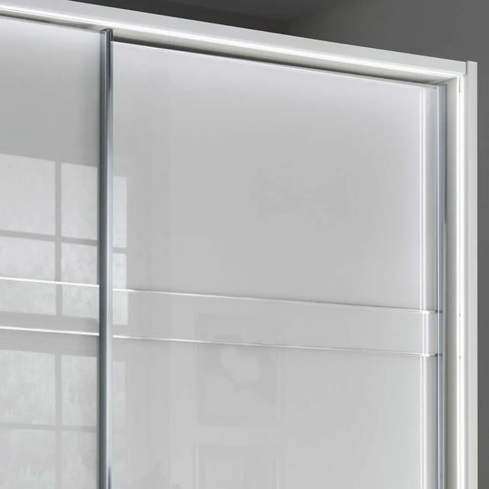 Wohnen Kleiderschränke<Schwebetüren Kleiderschrank mit Glas Front - Ekino