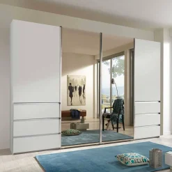 Wohnen Kleiderschränke<Schwebetürenkleiderschrank mit zwei Spiegeln - Galogero