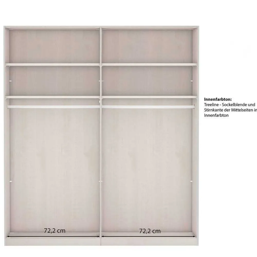 Wohnen Kleiderschränke|Schränke<Schwebetüren-Schlafzimmerschrank im Landhausstil - Mataram