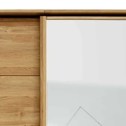 Wohnen Kleiderschränke<Schwebetürenschrank aus Wildeiche mit Spiegel - Divnoi