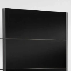 Wohnen Kleiderschränke|Schränke<Schwebetürenschrank Carno mit Schwarzglas
