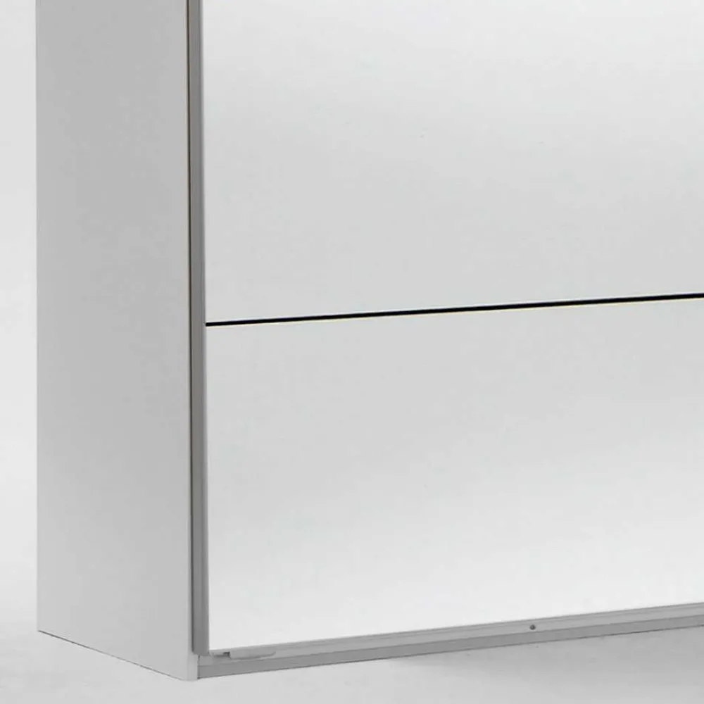 Wohnen Kleiderschränke|Schränke<Schwebetürenschrank Carno mit Schwarzglas