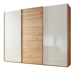 Wohnen Kleiderschränke|Schränke<Schwebetürenschrank in Kernbuche & Beige - Krofun