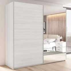 Wohnen Kleiderschränke<Schwebetürenschrank in Weiß Esche Dekor - Pruducia