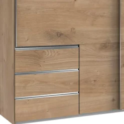 Wohnen Kleiderschränke<Schwebetürenschrank mit drei Schubladen - Dagidoyo