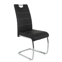 Wohnen Sessel<Schwing Stühle aus Kunstleder & Metall - Ayero (Set)
