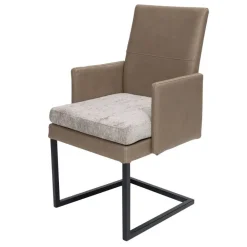 Wohnen Sessel<Schwingsessel in Beige und Grau - Rovina