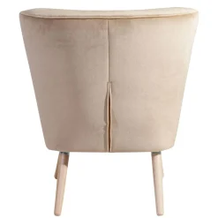 Wohnen Sessel<Sessel aus Samtvelours Beige - Modena