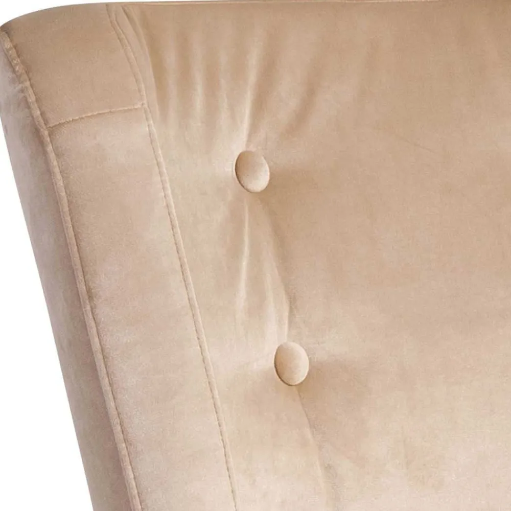 Wohnen Sessel<Sessel aus Samtvelours Beige - Modena