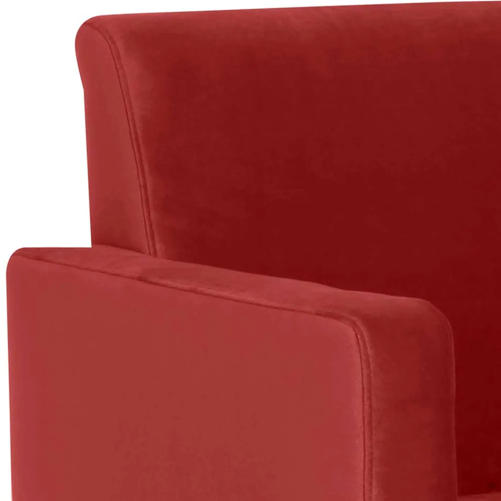 Wohnen Sessel<Sessel aus Samtvelours in Ziegelrot - Sunset