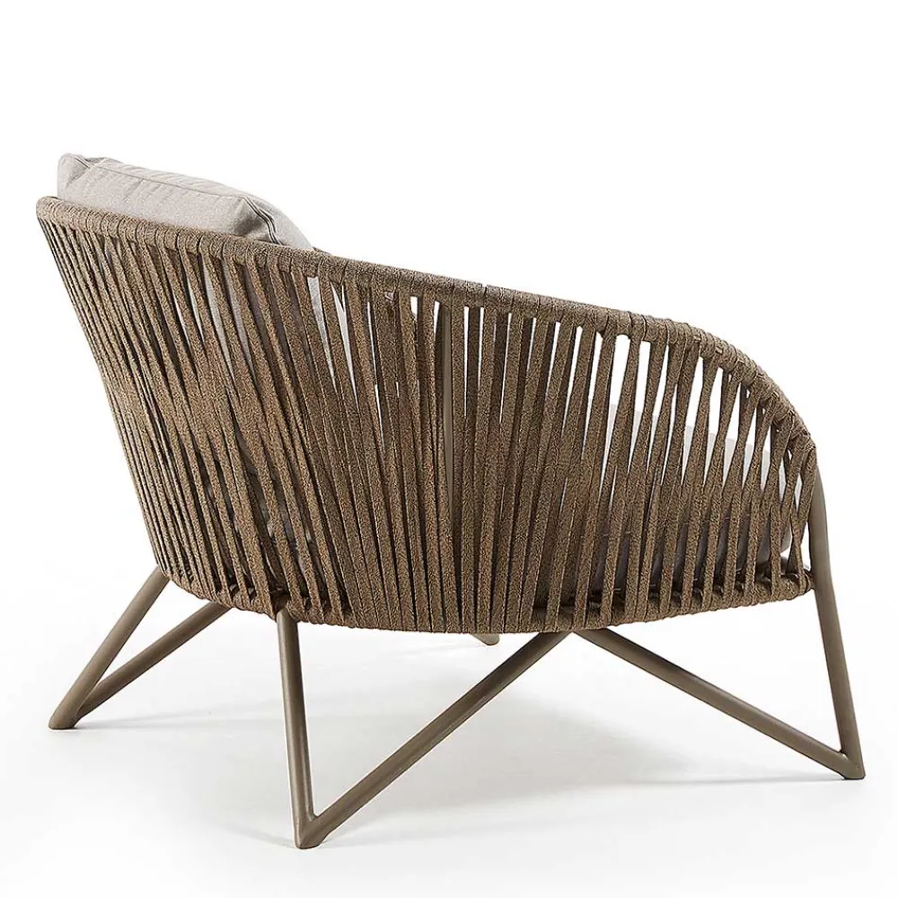 Wohnen Sessel<Sessel aus Seilgeflecht in Hellbraun & Beige - Rosmani