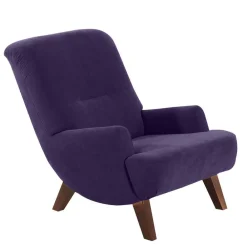 Wohnen Sessel<Sessel aus Velours in Violett - Cregorian