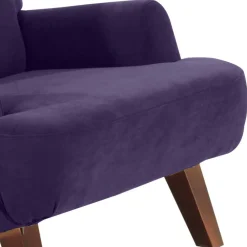Wohnen Sessel<Sessel aus Velours in Violett - Cregorian