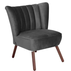 Wohnen Sessel<Sessel in Anthrazit und Nussbaum - Laois