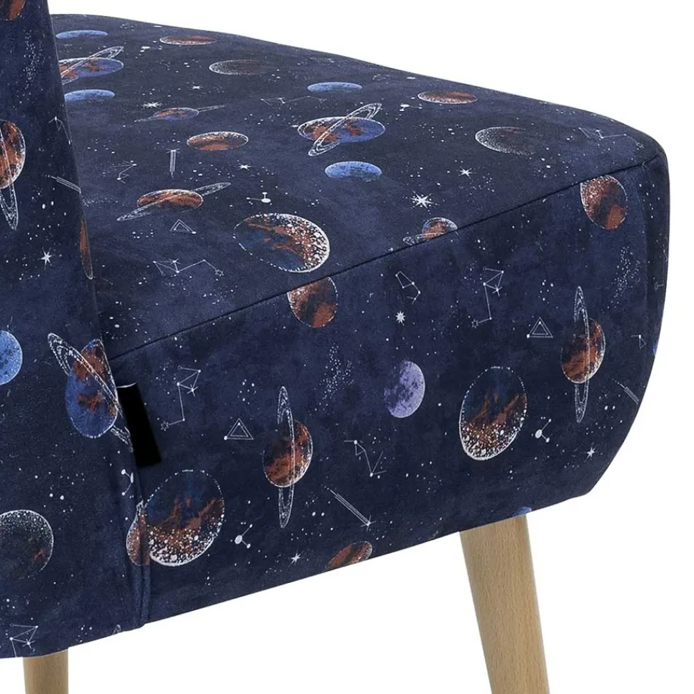 Wohnen Sessel<Sessel in Blau mit Planeten und Sternen - Marcs
