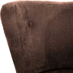 Wohnen Sessel<Sessel in Braun Velours und Buche - Cremana