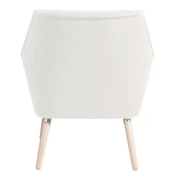 Wohnen Sessel<Sessel in Creme Velours-Stoff - Emia