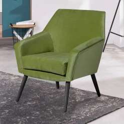 Wohnen Sessel<Sessel in Oliv Grün und Schwarz - Astrid