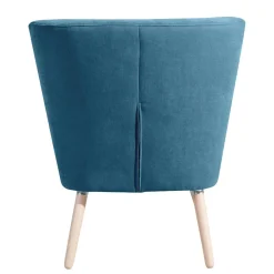 Wohnen Sessel<Sessel in Petrol Blau Velours - Curedo