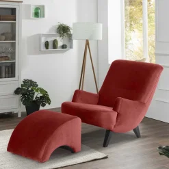 Wohnen Sessel<Sessel in Ziegel Rot und Schwarz - Danzante