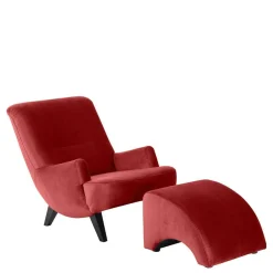 Wohnen Sessel<Sessel in Ziegel Rot und Schwarz - Danzante