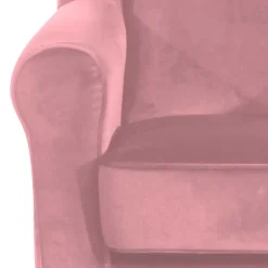Wohnen Sessel<Sessel mit Ohren in Rosa Samtvelours - Cascaya