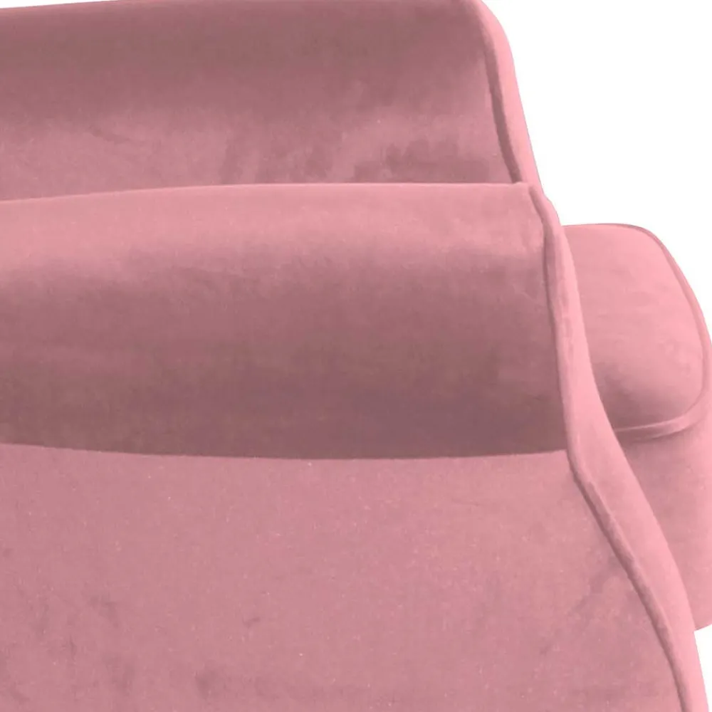 Wohnen Sessel<Sessel mit Ohren in Rosa Samtvelours - Cascaya