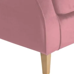 Wohnen Sessel<Sessel mit Ohren in Rosa Samtvelours - Cascaya