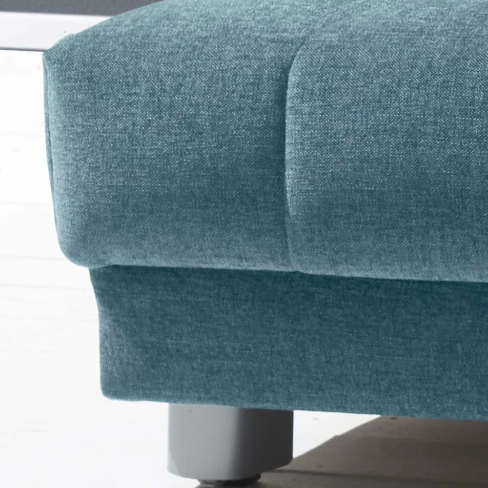 Wohnen Sofas<Sessel mit Schlaffunktion in Petrol & Alu - Samuele