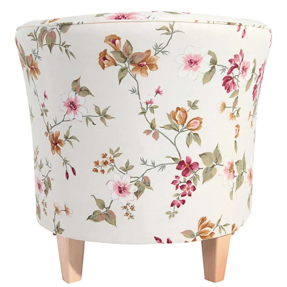 Wohnen Sessel<Sessel mit Stoffbezug mit Blumen Dessin - Barbadus