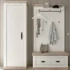 Wohnen Garderoben<Set Dielen Ausstattung mit Schrank - Nedita (dreiteilig)