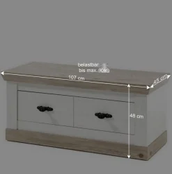 Wohnen Garderoben<Set Dielen Ausstattung mit Schrank - Nedita (dreiteilig)