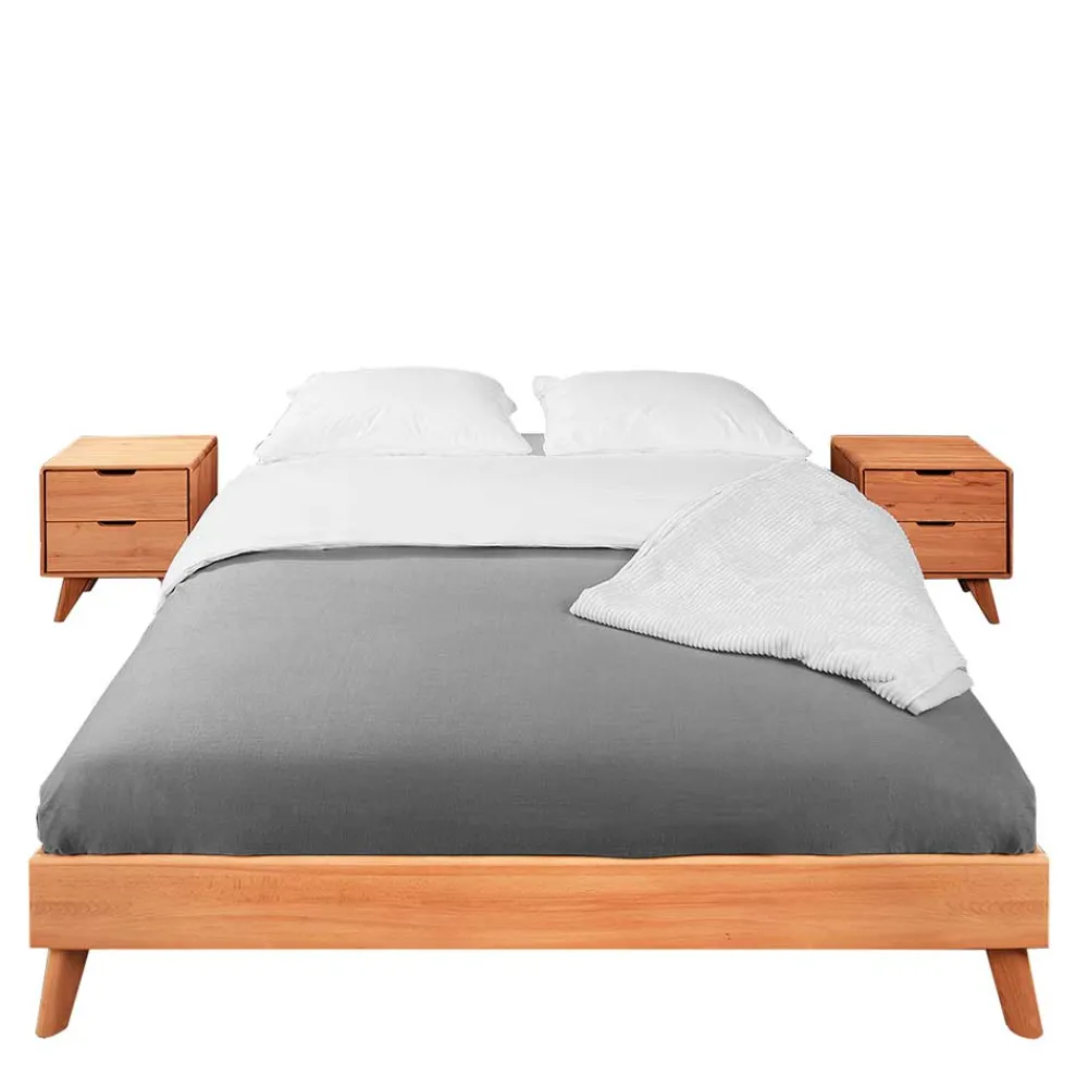 Wohnen Betten<Set Doppelbett & Nachtkommoden - Junola I (dreiteilig)