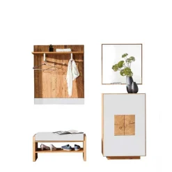 Wohnen Garderoben<Set Flur Designmöbel zweifarbig - Mandrey (vierteilig)
