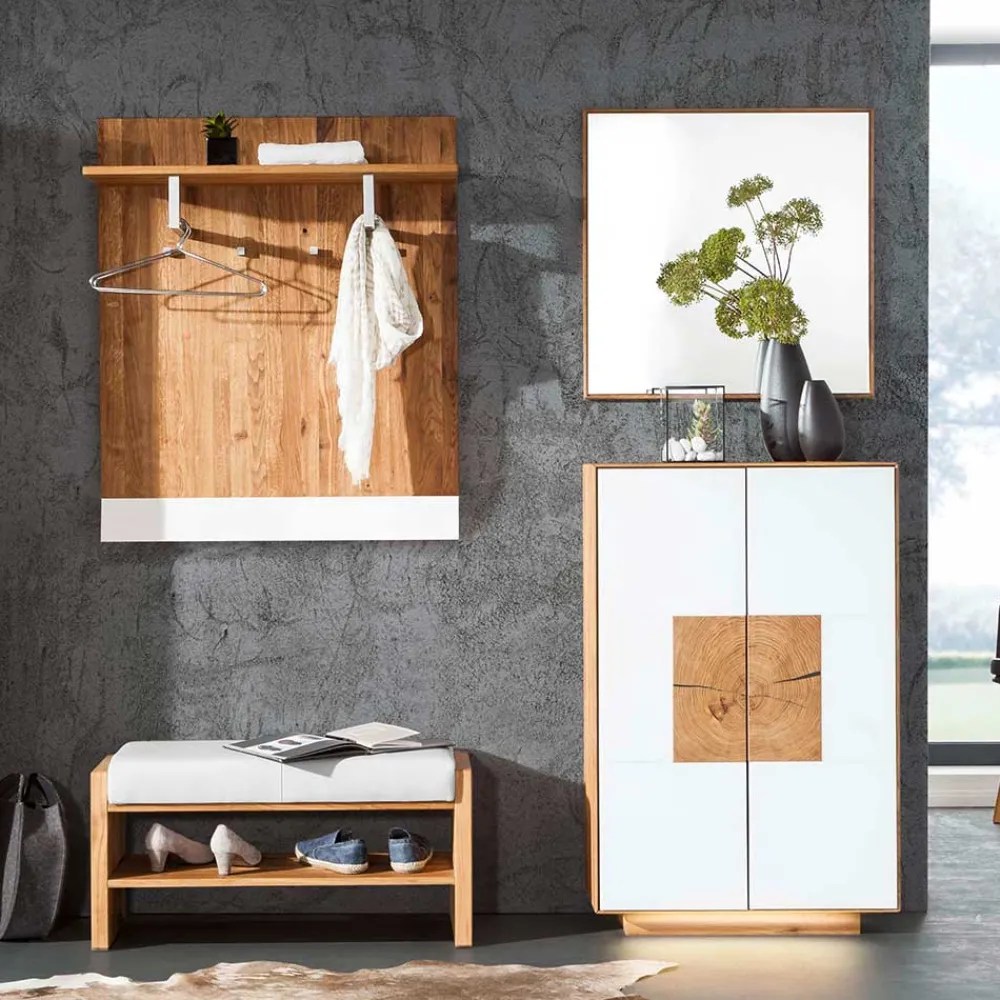 Wohnen Garderoben<Set Flur Designmöbel zweifarbig - Mandrey (vierteilig)
