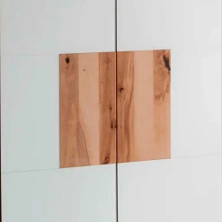Wohnen Garderoben<Set Flurmöbel in Weiß Kernbuche - Mandrey (fünfteilig)
