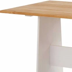 Wohnen Sitzgruppe<Set Landhaus Eckbank & Tisch - Lilien (zweiteilig)