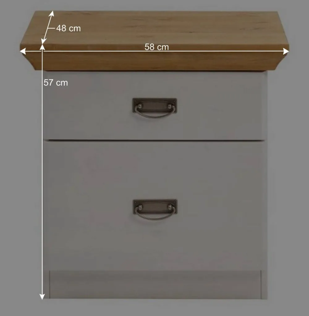 Wohnen Betten<Set Landhausbett & Nachtschränke - Sibiuta (dreiteilig)