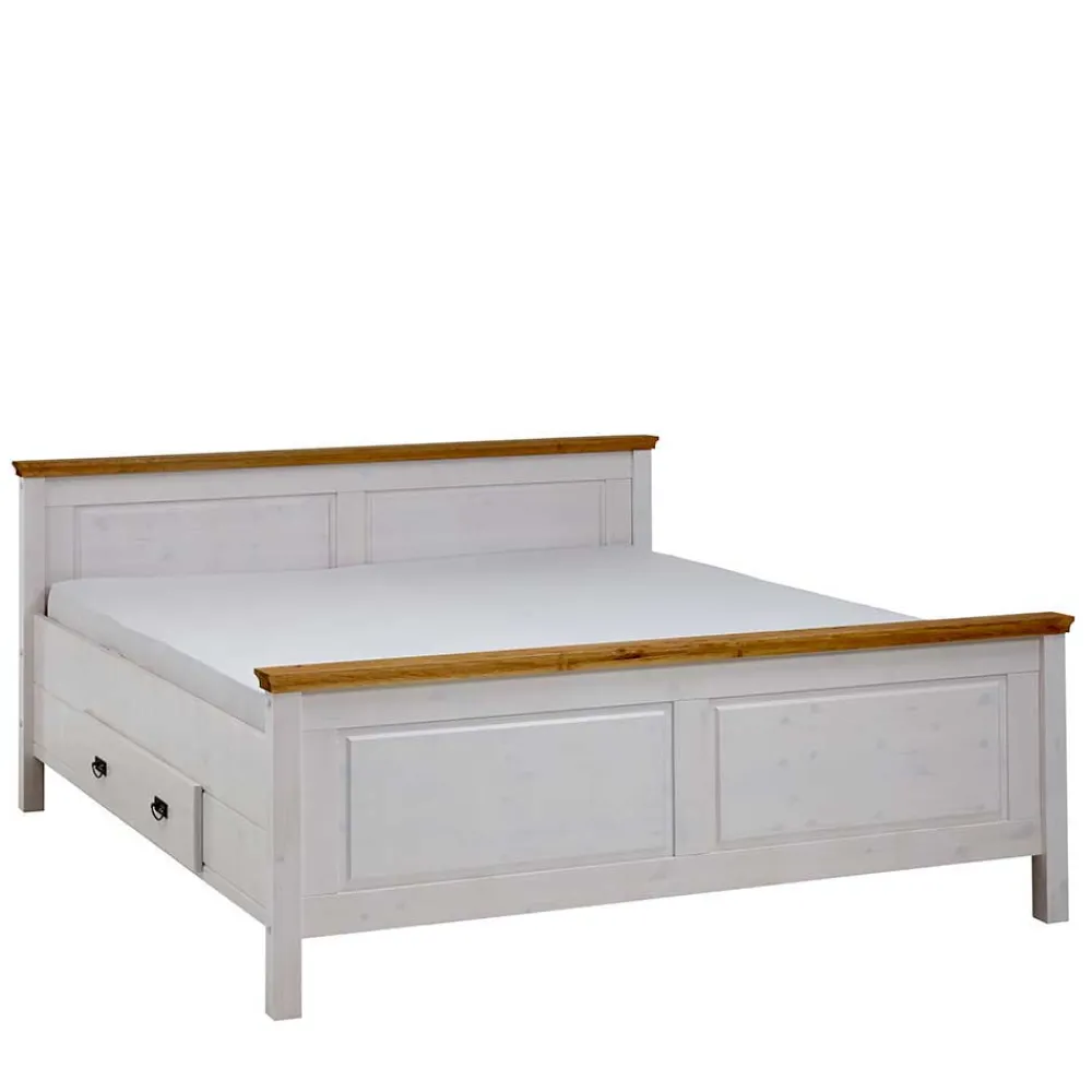 Wohnen Betten<Set Landhausbett & Nachtschränke - Sibiuta (dreiteilig)
