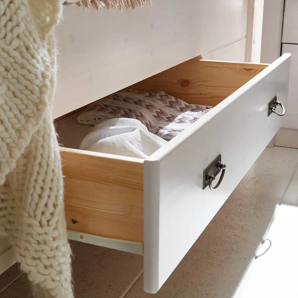 Wohnen Betten<Set Landhausbett & Nachtschränke - Sibiuta (dreiteilig)