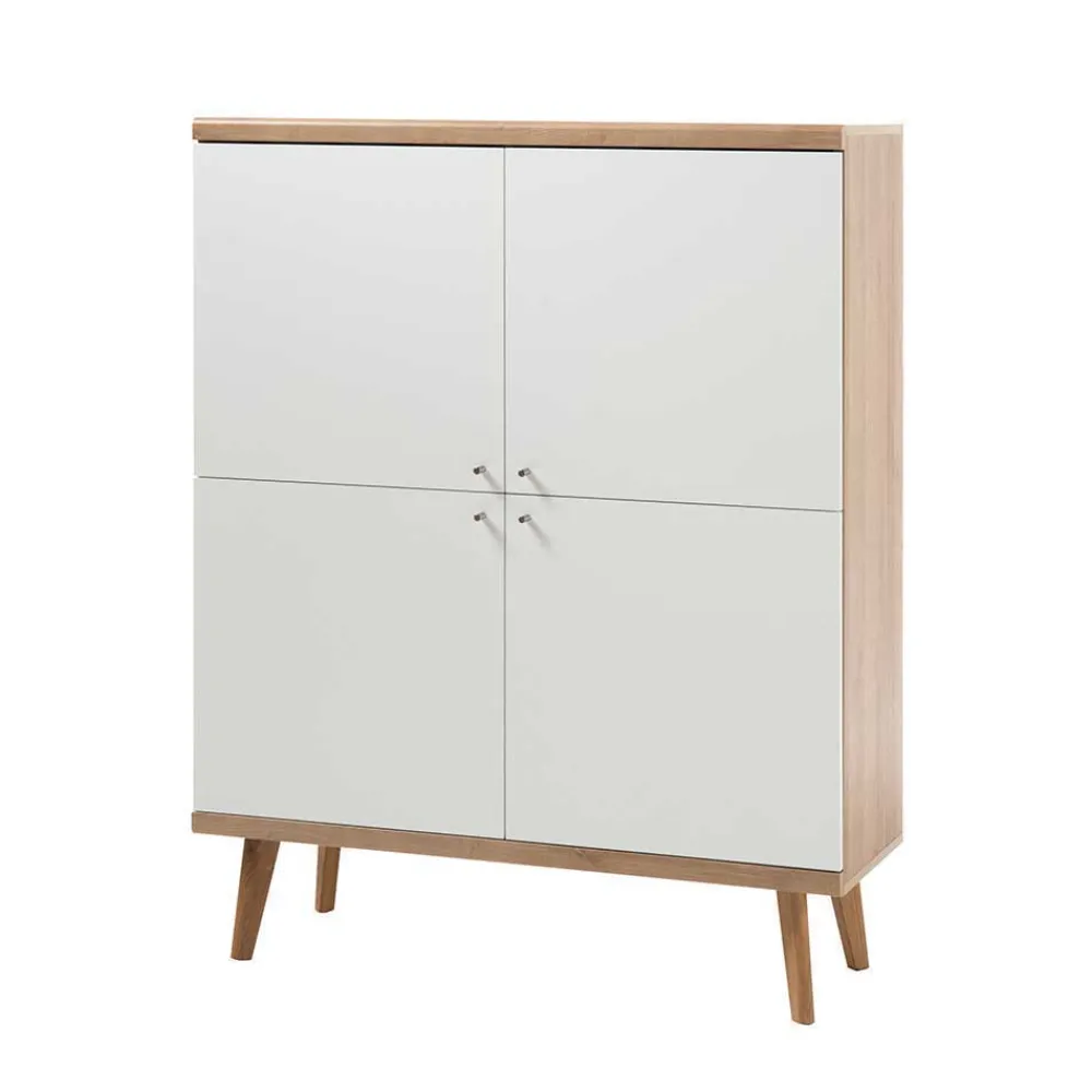 Wohnen Wohnwände<Set Skandi Möbel fürs Wohnzimmer - Cablos (vierteilig)