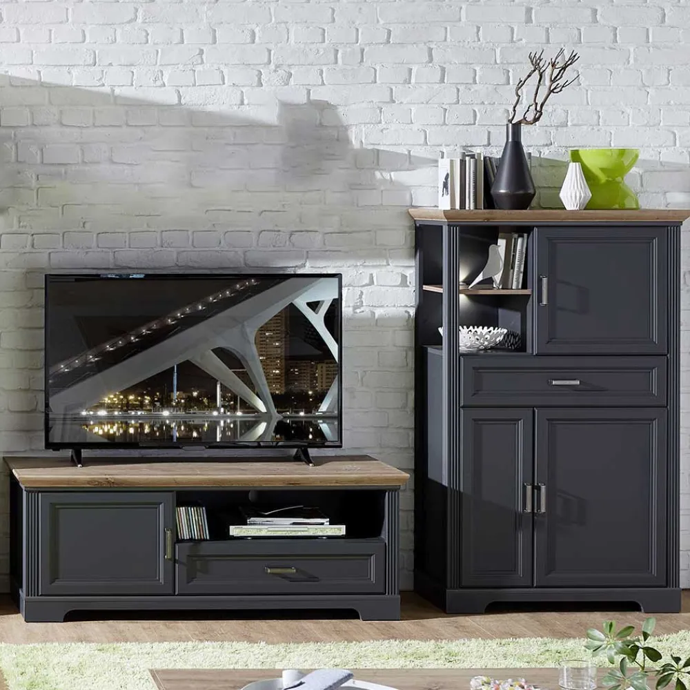 Wohnen Wohnwände<Set TV Unterschrank & Highboard - Thumbs (zweiteilig)