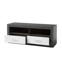 Wohnen Wohnwände<Set Wohnzimmer Anbauwand zweifarbig - Istensa (vierteilig)