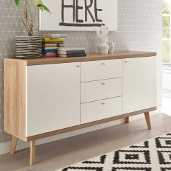 Wohnen Wohnwände<Set Wohnzimmer Möbel mit Sofatisch - Cablos I (fünfteilig)