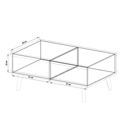 Wohnen Wohnwände<Set Wohnzimmer Möbel mit Sofatisch - Cablos I (fünfteilig)