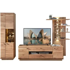 Wohnen Wohnwände<Set Wohnzimmermöbel Wohnwand - Cassna (dreiteilig)