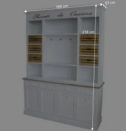 Wohnen Kommoden<Shabby Buffetschrank Calavon in Weiß