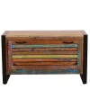 Wohnen Sitzbank<Shabby Chic Bank mit Schuhaufbewahrung - Vosbadus